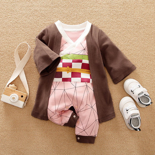 Baby Romper Newborn Halloween Costume Giyu Tanjiro Rengoku Shinobu Nezuko Jumpsuit Outfit