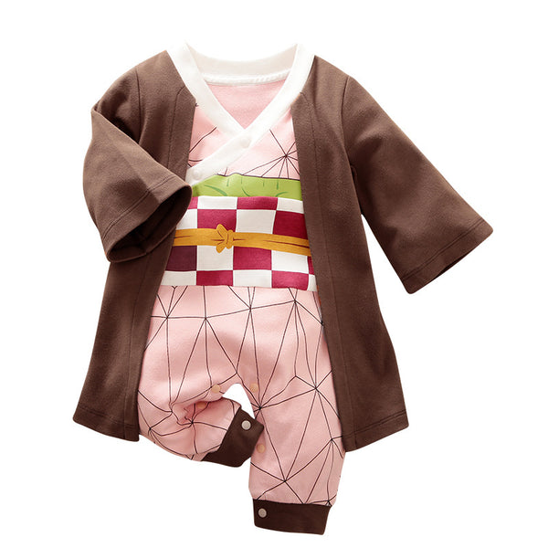 Baby Romper Newborn Halloween Costume Giyu Tanjiro Rengoku Shinobu Nezuko Jumpsuit Outfit