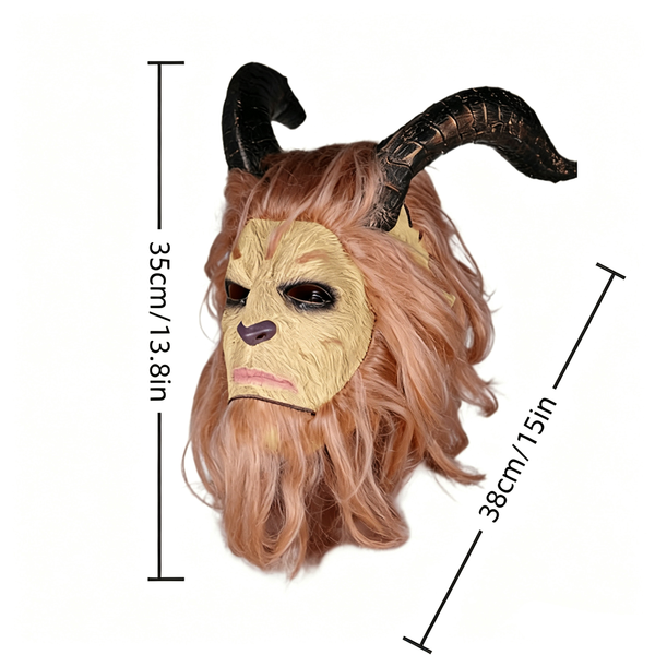 Beast Costume Mask Soft Latex Cosplay Mask Halloween Costume Accessories
