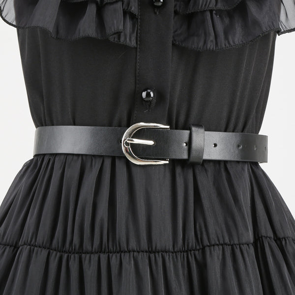 Black Costume Dress With Wigs Accessoriesfor Girls Halloween Costumes Cosplay Party Dress