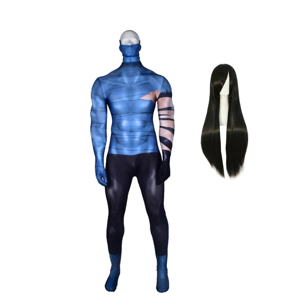 Getsuga Cosplay Costume Zentai Outfit Halloween Cosplay Jumpsuit