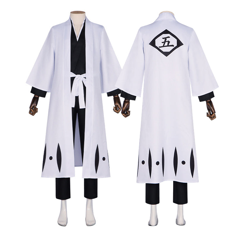 Gotei 13 5th Division Captain Aizen Cosplay Costume Halloween Cosplay Outfit