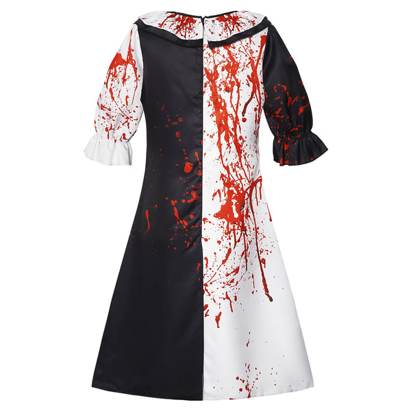 Blood Clown Costume Killer Clown Outfit Halloween Women Men Costune Suit