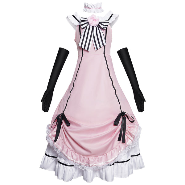 Ciel Phantomhive Robin Dress Costume With Wigs Female Halloween Costume Full Set