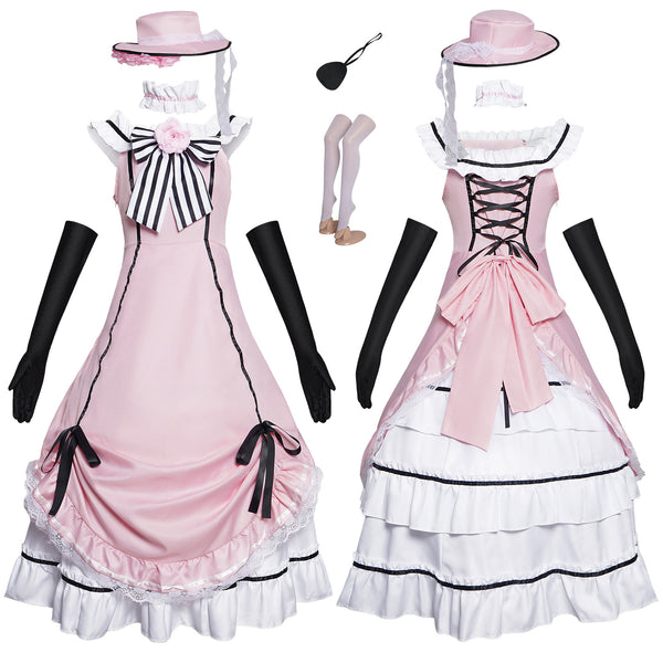 Ciel Phantomhive Robin Dress Outfit Costume Halloween Cosplay Costume