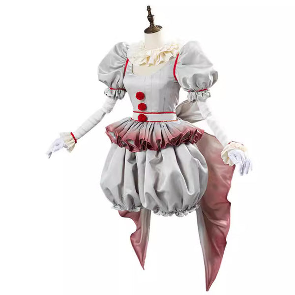 Clown Women's Cosplay Costume Scary Clown Costume Deluxe Version Halloween Party Costume