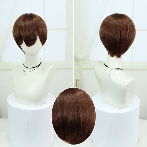 Delicious in Dungeon Chilchuck Tims Cosplay Wigs Brown Short Wigs Accessories