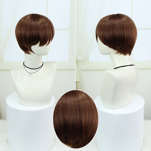 Delicious in Dungeon Chilchuck Tims Cosplay Wigs Brown Short Wigs Accessories