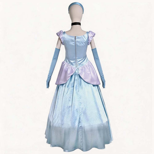 Deluxe Princess Dress Princess Cosplay Costume Blue Ball Gown Prom Dresses Princess Costume