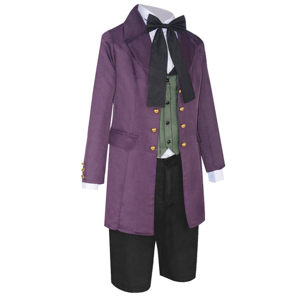 Earl Alois Trancy Jim Macken Purple Suit Costume Halloween Cosplay Outfit