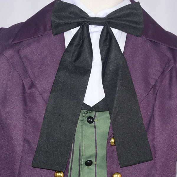 Earl Alois Trancy Jim Macken Purple Suit Costume Halloween Cosplay Outfit
