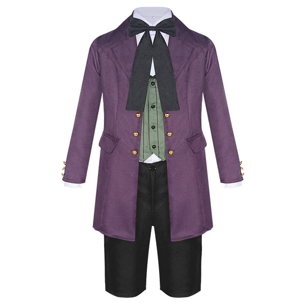 Earl Alois Trancy Jim Macken Purple Suit Costume Halloween Cosplay Outfit