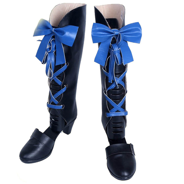 Earl Ciel Phantomhive Book of the Atlantic Costume Shoes Blue PU Leather Boots
