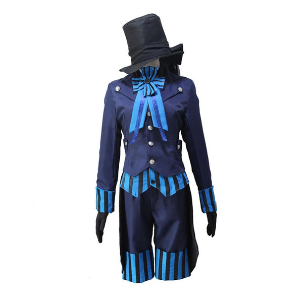 Earl Ciel Phantomhive Book of the Atlantic Outfit Blue Suit Halloween Costume