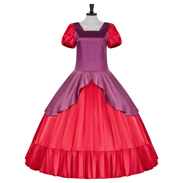 Evil Stepsisters Princess Ball Gown Cosplay Costume Dress for Halloween Party