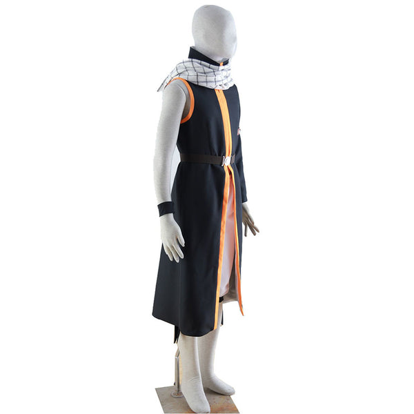 Fairy Tail Etherious Natsu Dragneel Cosplay Costume With Scarf Halloween Costume Set Deluxe Version