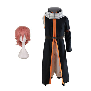 Fairy Tail Etherious Natsu Dragneel Cosplay Costume With Scarf Whole Set Halloween Costume