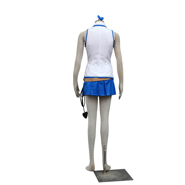 Fairy Tail Lucy Heartfilia Whole Set Cosplay Costume+Wigs+Cosplay Boots Halloween Carnival Costume