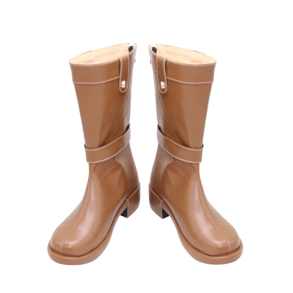 Frieren Cosplay Shoes Brown Cosplay Boots