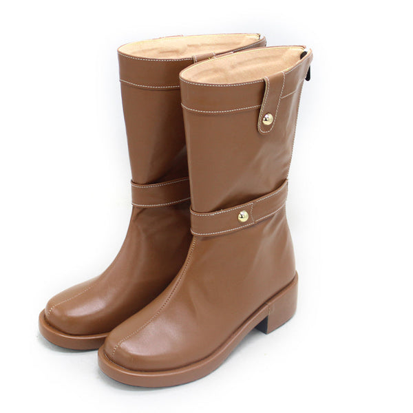 Frieren Cosplay Shoes Brown Cosplay Boots