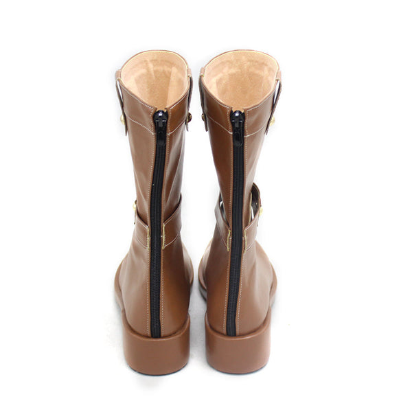 Frieren Cosplay Shoes Brown Cosplay Boots