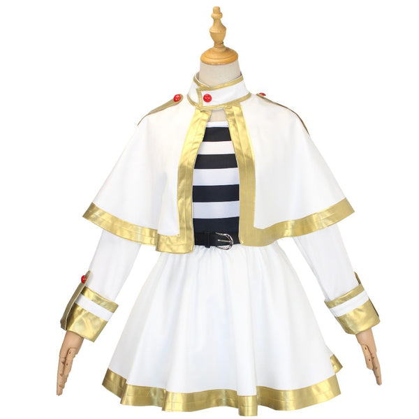 Frieren Costume Dress Anime Magical Elf Cosplay Costume Witch Halloween Costume with Elf Ears