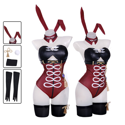 Genshin Impact Beidou Bunny Girl Costume Sexy Halloween Carnival Costume Outfit