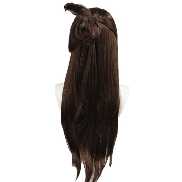 Genshin Impact Beidou Costume Wigs Brown Long Wigs