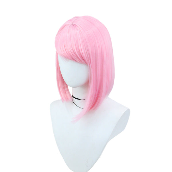 Genshin Impact Charlotte Cosplay Wigs Pink Wigs Accessories