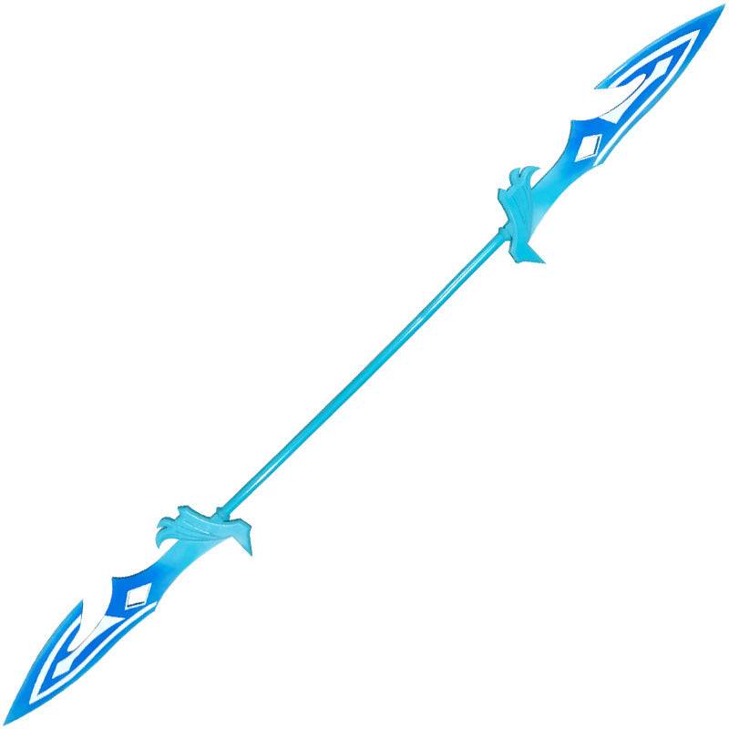 Childe Weapon Pattern Genshin Impact Childe Tartaglia Cosplay Weapon Props Wood Double Blade ...