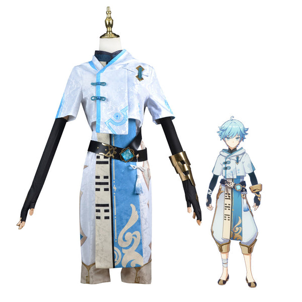 Genshin Impact Chongyun Costume Suit Halloween Carnival Cosplay Outfit Costume
