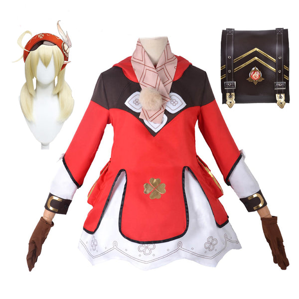Genshin Impact Cosplay Kids Girls Klee Costume Halloween Party Cosplay Outfit For Child