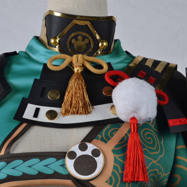 Genshin Impact Gorou Full Set Cosplay Costume+Wigs+Boots+Tail Halloween Costume Outfit Set
