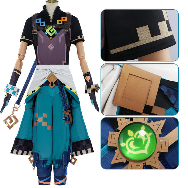 Genshin Impact Kinich Costume Outfit Halloween Cosplay Costume