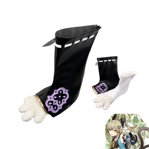 Genshin Impact Kirara Costume Shoes Cat Paw Boots With Shoes Cover Cosplay