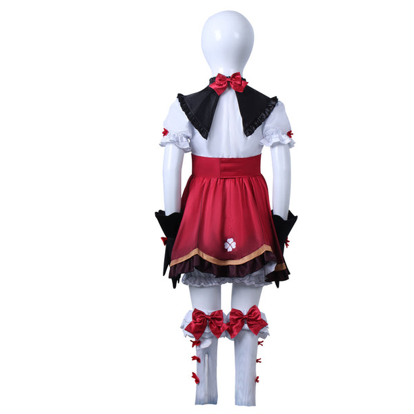 Genshin Impact Klee Kids Costume New Skin Blossoming Starlight Child Girls Costume Halloween Witch Klee Cosplay Outfit