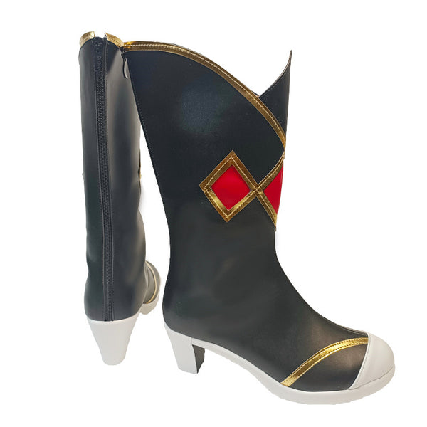 Genshin Impact Nuns Rosaria Cosplay Boots Customized PU Leather Cosplay Shoes