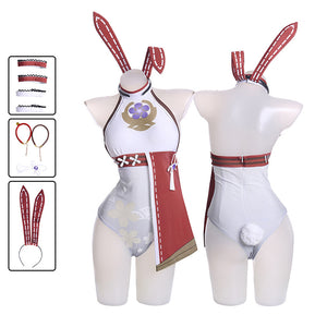 Genshin Impact Yae Miko Summer Costume Sexy Bunny Girl Costume Outfit