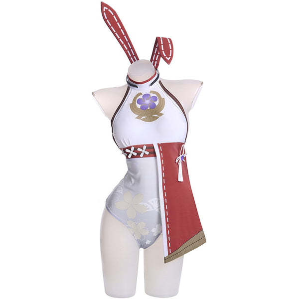 Genshin Impact Yae Miko Summer Costume Sexy Bunny Girl Costume Outfit