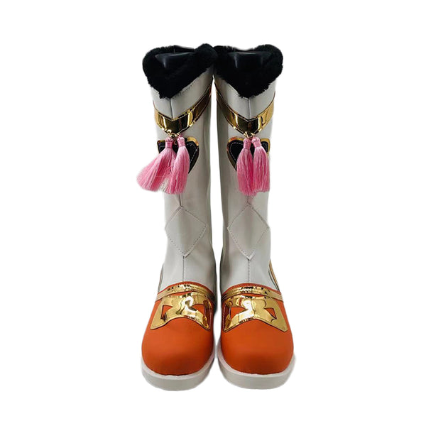 Genshin Impact Yaoyao Cosplay Boots Halloween Cosplay Accessories Customized Costume Shoes