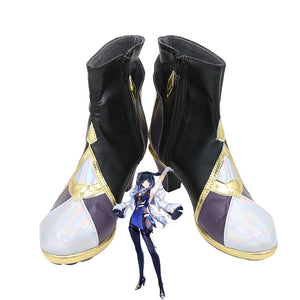 Genshin Impact Yelan Cosplay Boots Halloween Carnival Costume Shoes Accessories
