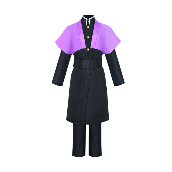 Genya Shinazugawa Cosplay Costume Purple Uniform Men Halloween Cosplay Outfit