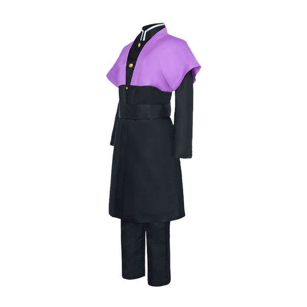 Genya Shinazugawa Cosplay Costume Purple Uniform Men Halloween Cosplay Outfit