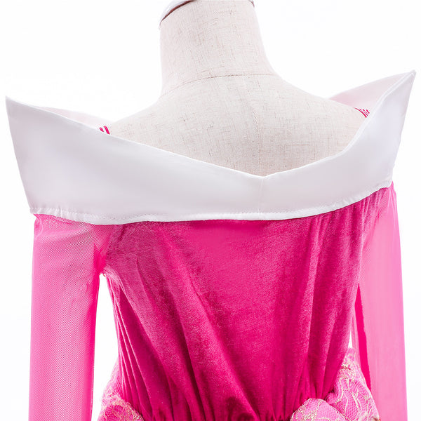 Girls Princess Costume Dresses Pink Fancy Princess Dress Up Clothes