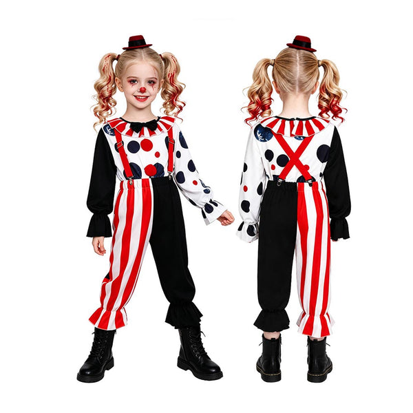 Girls Toddler Halloween Clown Costume Halloween Party Outfit For Children