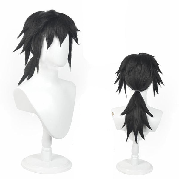 Giyu Tomioka Costume Full Set Costume With Wigs Shoes Sword Halloween Kids Adults Cosplay Outfit Set