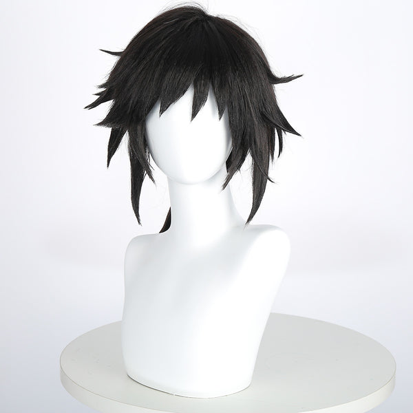 Giyuu Tomioka Cosplay Wigs Black Wigs Halloween Costume Accessories