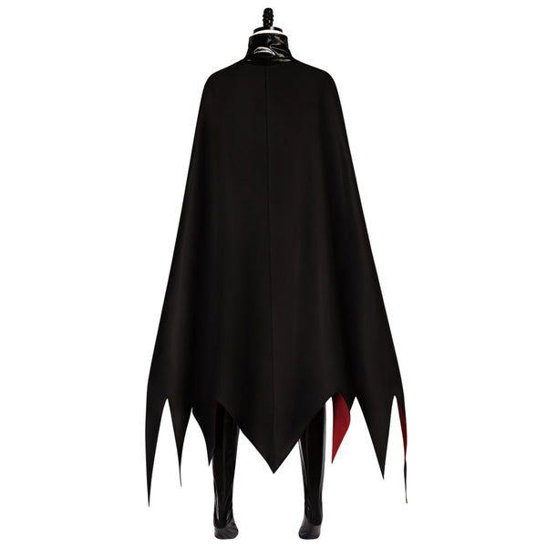 Dark Sorceress Bodysuit With Cape Women's Gothic Demon Evil Queen Cosplay Outfit for Halloween Party