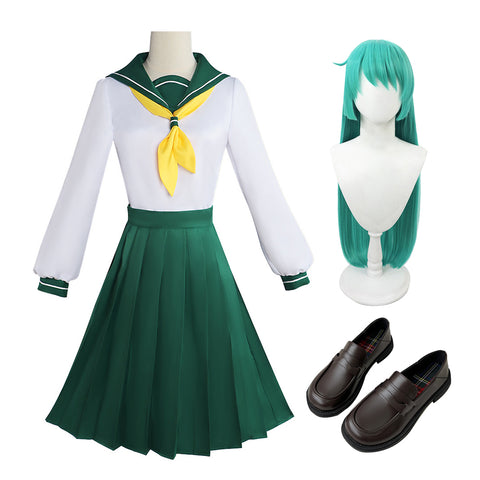 Gushing over Magical Girls Minakami Sayo Costume Uniform With Wigs and Shoes Magia Azul Full Set Costume