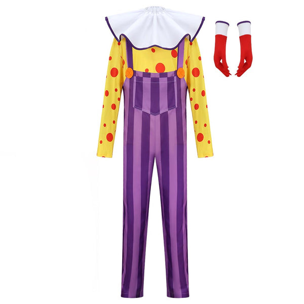 Halloween Clown Costume Yellow and Purple Halloween Clown Outfit